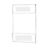 Etiqueta acrílica simple y marco de fotos para pared práctica exhibición para cualquier entorno (estilo vertical A5)