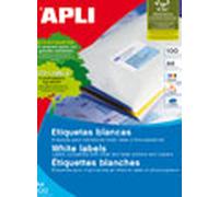 ETIQUETA ADHESIVA APLI 1299 TAMAÑO 105X29 MM PARA FOTOCOPIADORA LASER INK-JET CAJA CON 100 HOJAS DIN A4