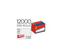 APLI Etiquetas adhesivas 1676 – 8 x 12 mm – Rollo 12.000 unidades
