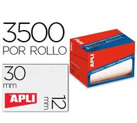 APLI 1680 - Etiquetas adhesivas, 12 x 30 mm