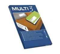 Etiqueta adhesiva Apli Multi3 105 x 148mm 100 hojas para impresoras inkjet láser copiadora
