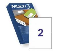 MULTI 3 10532 - Etiquetas adhesivas para impresión, inkjet laser y fotocopiadoras - Medida 210 x 148 mm, pack de 500 hojas