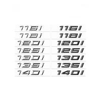 Etiqueta Adhesiva con Letras, Emblema de la Insignia del Logotipo del Coche Compatible con 116i 118i 120i 125i 128i 130i 135i 140i, Accesorios Exteriores(Silver,135i)