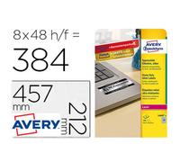 Etiqueta Adhesiva Resistente Avery Poliester Plata 45,7X21,2 Mm Laser Pack De 8 Unidades