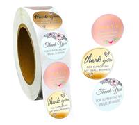 Etiqueta autoadhesiva de Navidad, 500 unidades, 2,5 cm, etiquetas adhesivas de papel Kraft - Pegatinas redondas de Navidad, pegatinas de Navidad, pegatinas de Navidad, pegatinas Xmas Sticker (GT02)