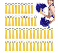 Etiqueta De Cheer Pom - Etiqueta De Aplicación, Cheer Squad POM | Animadora Pom Poms Etiquetas Cinta Con Utilidad De Diseño, Equipo De Alegría Portátil Con Nombre Etiqueta Cinta Para Mochila, Caja