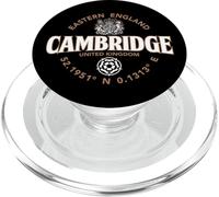 Etiqueta de coordenadas de Cambridge Eastern England 2C PopSockets PopGrip para MagSafe