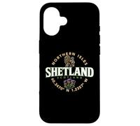 Etiqueta de coordenadas de Islas del Norte de Shetland Escocia Carcasa para iPhone 16