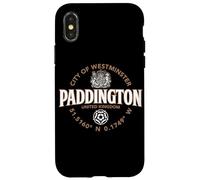 Etiqueta de coordenadas de la Ciudad de Paddington de Westminster 2C Carcasa para iPhone X/XS