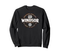 Etiqueta de coordenadas de Windsor Berkshire Inglaterra 2C Sudadera