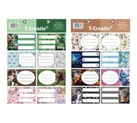 Etiqueta de cuaderno T-Creativ: Chicas - 2 x 8 unidades