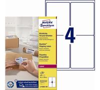 Etiqueta de dirección Avery 99,1 x 139 mm BlockOut, 400 unidades.