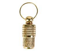 Etiqueta de dirección dorada