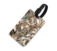 Etiqueta de equipaje con diseño de ojo de leopardo detrás de un velo de vidrio esmerilado suave, para bolsa de viaje, maleta, equipaje