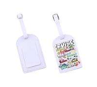 Etiqueta de equipaje de crucero de verano, etiqueta de maleta para amantes de la isla del océano, regalo de bebidas alcohólicas, regalo náutico, turismo, vacaciones, regalo (CruiseBingoTag-US)