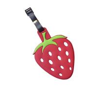 Etiqueta de equipaje de silicona, forma de fruta | Identificador de bolsas con cubierta de privacidad para viajes en vuelo, adolescentes, adultos, identificación rápida y uso duradero