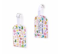 Etiqueta de equipaje de viaje del estado del sol del estado de Florida, etiqueta de bolsa de inauguración de la casa, regalo de vocación (Florida-TAGUK)