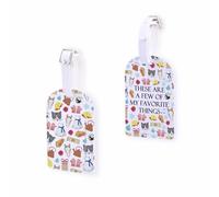 Etiqueta de equipaje, diseño de canciones musicales, regalo de teatro musical, My Favourite Things, maleta, etiqueta de identificación, regalo para fanáticos de la película (sonido-taguk)