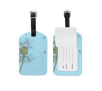 Etiqueta de equipaje The Wind Blows Dandelion Seeds Maleta Etiqueta de equipaje de viaje Cuero 1 pieza