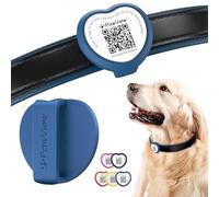 Etiqueta de identificación de perro con código QR del Reino Unido con NFC, sin suscripción, sin GPS, etiqueta de identificación personalizada de silicona impermeable para collar de perro, recuperación