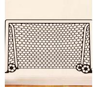 Etiqueta de la pared Portería de fútbol Pelota de red Deporte Vinilo Decoración Arte Etiqueta de la pared para niños Habitación Niños Guardería Decoración del hogar Arte, de jardín