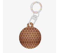 Etiqueta de mimbre tejida con impresión de cuadrícula acrílica para mascotas, colgante grueso para mascotas, etiqueta con nombre, vacaciones para los amantes de las mascotas, regalo para perros