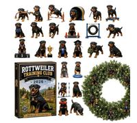Etiqueta de mostrador de festividades para cachorros, Navidad, oficina | Tablero de polímero sintético plano, dije festivo para colgar en la pared, bola de exhibición coleccionable
