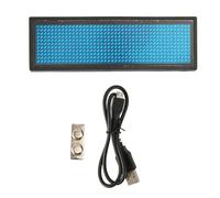 Etiqueta de Nombre LED Recargable, Mini Letrero Magnético de Píxeles Programables Digitales con Luz Azul, Pantalla Compacta y Liviana para Restaurante, Tienda, Exposición, Club