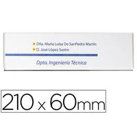 Etiqueta de Pared Archivo 2000 con Adhesivo Posterior en Poliestireno Transparente 210X60 mm