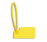 Etiqueta de plástico desechable, 100 etiquetas colgantes de plástico 160 mm/6,3" for ropa, bolsas, zapatos y productos seguridad