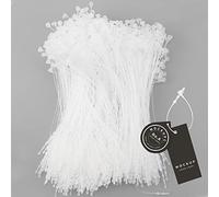 Etiqueta de Precio de 1000 Piezas 125mm, Bucle de Pasadores de Cierre a Presión Transparente para Colgando Etiquetas para El Precio, No Necesito Una Pistola de Etiqueta