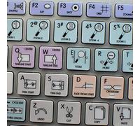 ETIQUETA DE TECLADO AVID PRO TOOLS GALAXY SERIES FUNCIONA CON APPLE