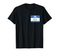 Etiqueta divertida con nombre Hi My Name is Kim Camiseta