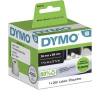 DYMO LW etiquetas auténticas grandes de dirección | 36 mm x 89 mm | rollo de 260 etiquetas con reverso fácil de retirar | autoadhesivas | para etiquetadoras LabelWriter