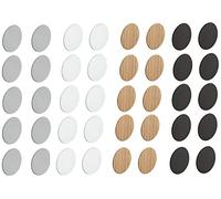 Etiqueta Engomada Adhesiva de Cubierta del Tornillo para Gabinete/Armario de Mesa/Cajón, 14mm x 0.9mm, Gris