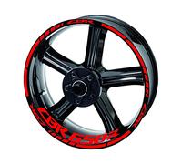 Etiqueta Engomada Borde Rueda CBR650R Pegatina Reflectante Delantera Y Trasera Para Motocicleta Calcomanías Para Llanta Rueda Para CBR 650 CBR650R 2019 2020 2021(Rojo)