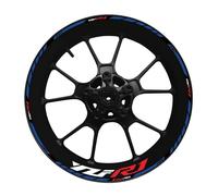 Etiqueta engomada Calcomanías Rueda Rayas Adhesivas Reflectantes Anillo Exterior Borde Grueso Motocicleta para Y&amaha YZF R1(Style 24)