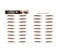 Etiqueta Engomada De Cejas Marrón,Pegatinas De Cejaas Impermeables Despegables 6D | Herramienta para dar forma a las ceejas con textura similar al cabello para viajes, graduaciones y citas