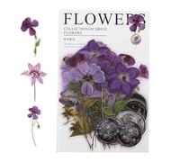 Etiqueta engomada de flores secas - Pegatinas impermeables botánicas para Álbum, calcomanías de flores secas | Calcomanías de para Fundas de teléfono, Computadoras Portátiles, Botella