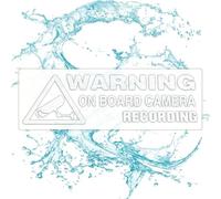 Etiqueta engomada de grabación de cámara de coche,Pegatinas de advertencia de grabación de cámara - Calcomanías de advertencia para antirrobo, pegatina de PVC - Instrucciones de seguridad para