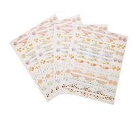 Etiqueta engomada de la botella de aceite esencial de 4 hojas Pegatinas redondas y de forma ovalada Etiqueta de la botella de perfume para decorar la botella de aceite esencial y aromaterapia