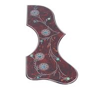 Etiqueta Engomada de la Decoración del Golpeador del Celuloide del Diseño de la Flor, Etiqueta Engomada de la Decoración del Golpeador para la Protección de la Guitarra Acústica