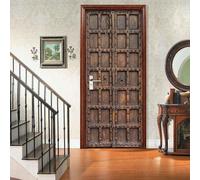 Etiqueta Engomada De La Puerta 3D Puerta De Hierro Retro 100 X 215 Cm Mural Autoadhesivo Decoración Del Hogar Pegatinas De Pared Dormitorio Sala De Estar Póster Removible Pegatinas De -25985667265574