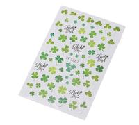 Etiqueta Engomada De Las Uñas Del Día Patricio Calcomanías Trébol Pegatinas Adhesivas Arte Tréboles Verdes Del Día Patricio Trébol Arte