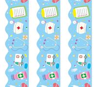 Etiqueta Engomada De Los Bordes Del Día De La Enfermera De 59 Pies Para La Decoración De La Pared Borde Temático De La Atención Sanitaria Para Rollo De De La Oficina Del Hospital