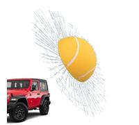 Etiqueta Engomada De Vidrio Roto Complicado De Broma 3D - Etiqueta De Ventana De Golpe De Pelota De Tenis 3D Para Estilo De Automóvil, Calcomanía Adhesiva Divertida, Decoración Impermeable De Parabris