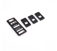 Etiqueta Engomada Decorativa Del Marco Botón De Elevación Vidrio La Ventana Coche ABS Para Land-Rover Para Range Rover Para Vogue L405 2013-2017 pegatinas(Matte black)