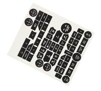 Etiqueta engomada del botón de Aire Acondicionado del Coche para Saab 3 Gen 9-5NG 9-4X,Pegatinas para Botón de Salpicadero de Aire Acondicionado