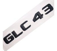 Etiqueta engomada del Coche de Las Letras del número del Emblema de la Cola Trasera del Coche Compatible for Mercedes Benz GLC 43 GLC43 Cromo Plateado/Negro Mate (Color : Matte Black-Sharp)