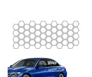 Etiqueta engomada del coche del panal - Etiqueta engomada completa del coche Patrón geométrico | Pegatinas de panal para envolver completamente, lindas pegatinas de abejas, pegatinas laterales para pu